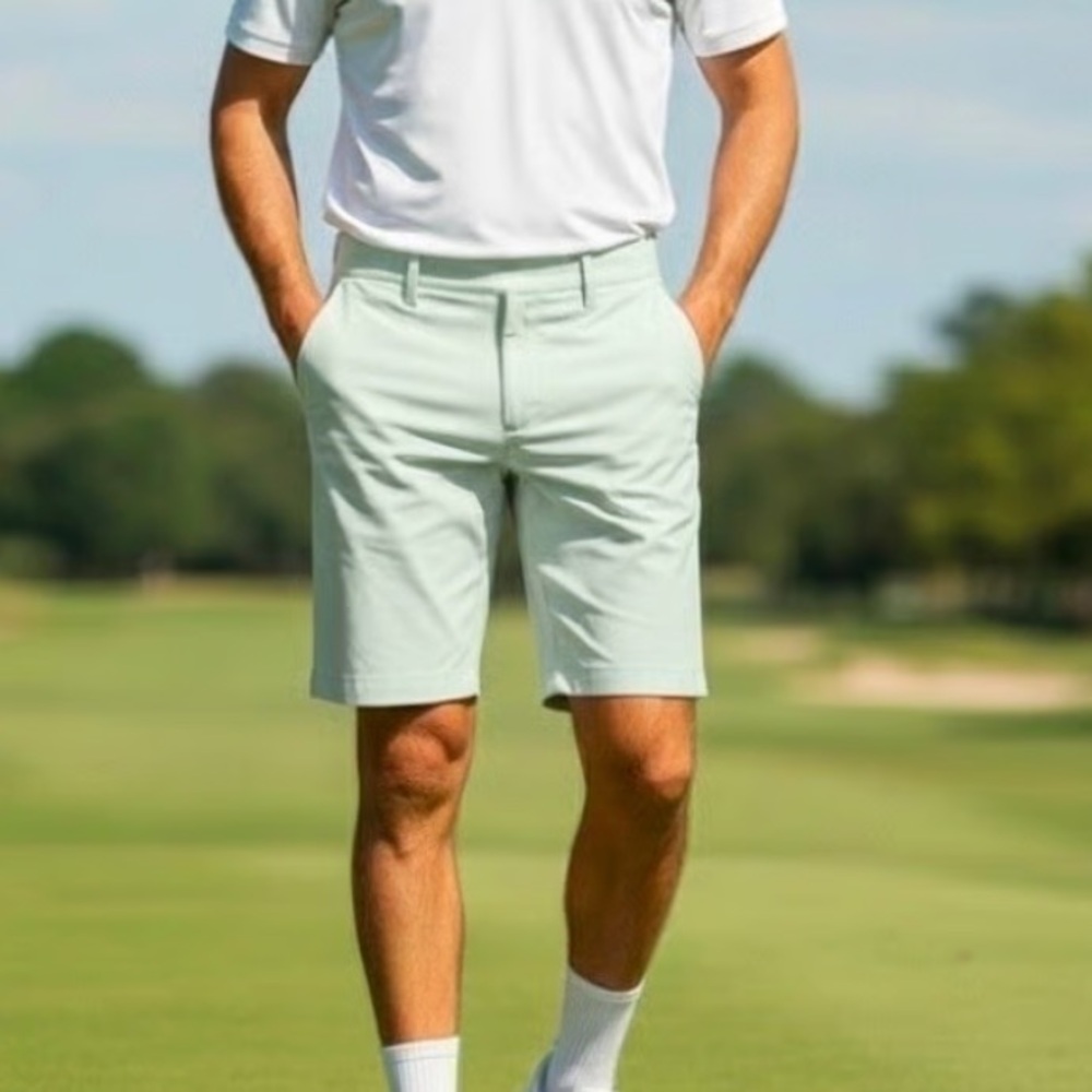 Adidas Go-To 5 Pocket Performance Golf Shorts Crystal Jade NWT
